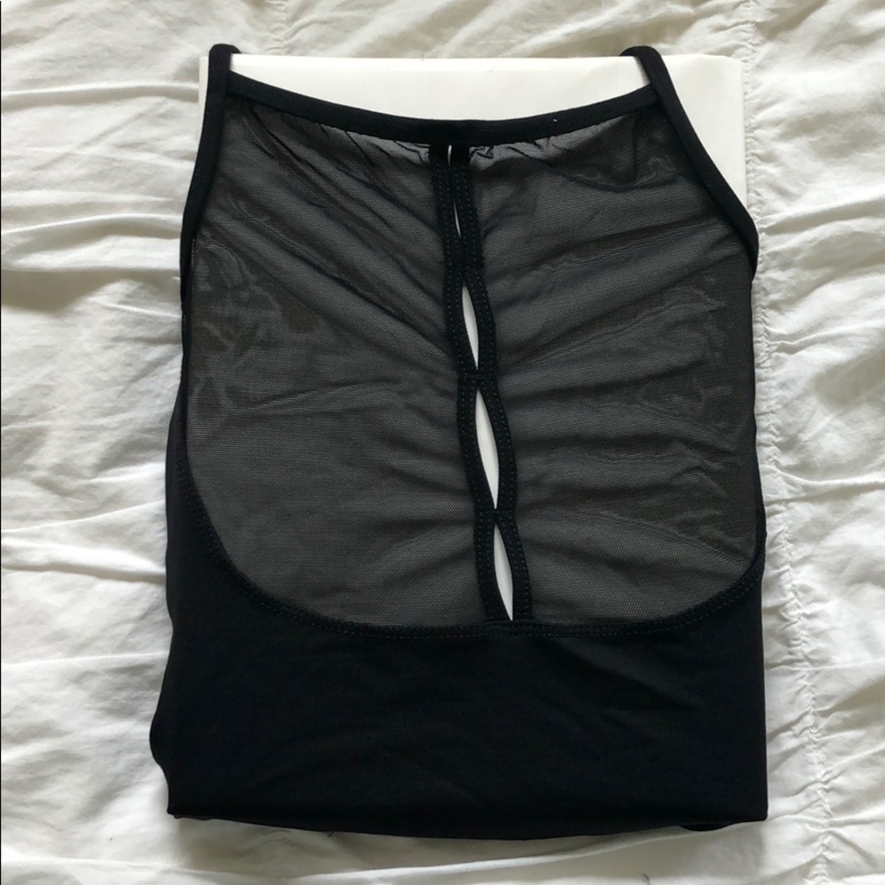 Black dance leo with mesh back!